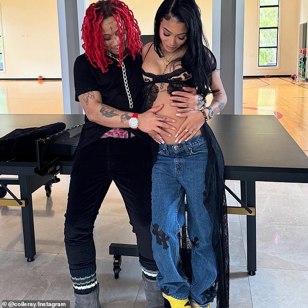 The 26-year-old welcomed a baby with his on-again-off-again partner, fellow rapper Coi Leray, in June
